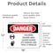 Signmission Chlorine Hazard Area Danger Sign, Vinyl Decal, 18in W x 12in L, 2PK OS-2PACK-DS-D-1218-L-1934 - alternate 3